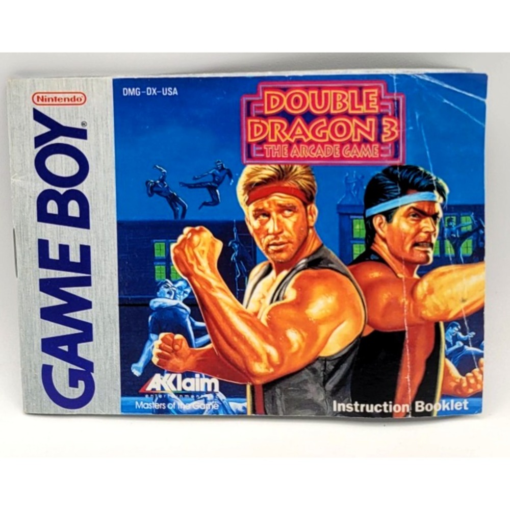 Double Dragon 3 The Arcade‎ Game GAME MANUAL ONLY
